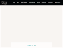 Tablet Screenshot of data-investment.com